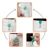 Karteo Yo-yo ID Card Holder Extendable Green [Pack of 1]