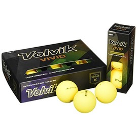 Volvik Unisex Adult Vivid Golf Balls - Yellow, NA
