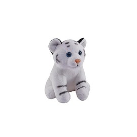 Wild Republic Pocketkins Eco White Tiger, Stuffed Animal, 5 Inches, Plush Toy, Made from Recycled Materials, Eco Friendly