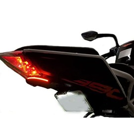 BIKELITEZ Fender Eliminator Fits KTM 2017-2021 390 Duke turn signal light bar kit Tail tidy CLEAR SX version, License plate mount with tag light