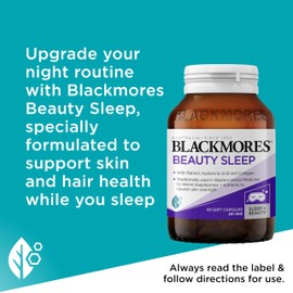 Blackmores Beauty Sleep | Maintains Healthy Sleeping Patterns | Improves Skin & Hair Health | 60 Tablets