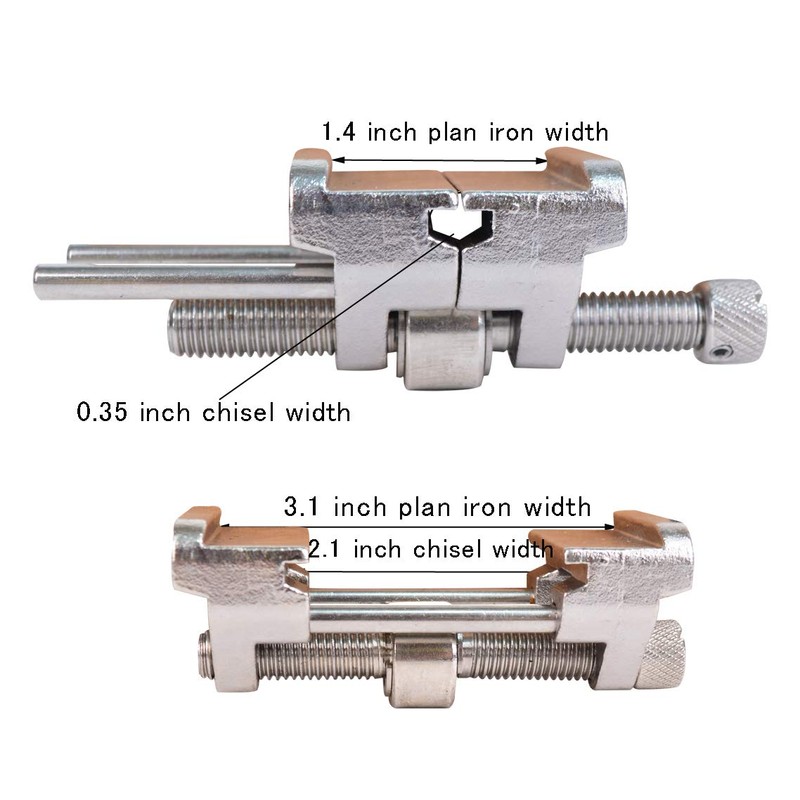 Baitaihem Stainless Steel Honing Guide, Fits Planer Width 1.4" To