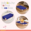 2 Pcs Daycare Cot Sheets, 23" X 51", Blue Toddler