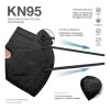 100 Cubrebocas Kn95 Mascarilla Anti Particulas 5 Capas