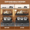 Seinloes 2Pack Expandable Pull Out Cabinet Organizer 21"Deep with Raising