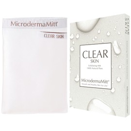 MicrodermaMitt Clear Skin Facial Exfoliating Scrub Mitt, Turkish Exfoliating Kesa Glove for Acne Prevention, Milia Removal, Deep Pore Cleansing Exfoliating, Improve Skin Texture
