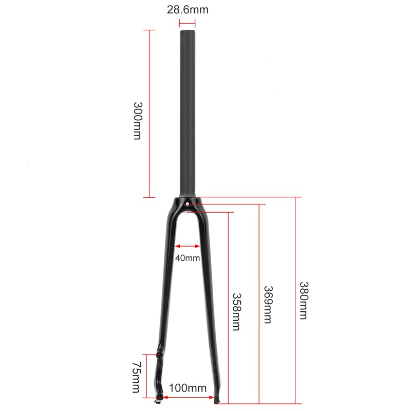 Ultralight Full Carbon Fiber Bike Front Fork 700C Road Bicycle