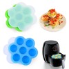 XANGNIER Silicone Air Fryer Egg bite Mold with Lid-Alternative to