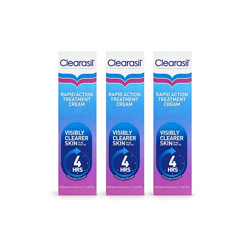 Clearasil Rapid Action Treatment Cream 25ml Pack of 3
