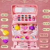 Juego De Maquillaje Lavable Real Sets De Belleza Para Niños