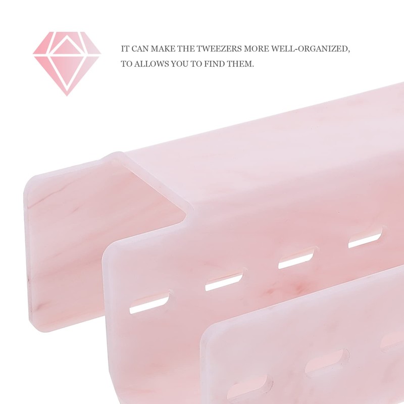 Beavorty Acrylic Makeup Organizers and Storage for Tweezers Lash Tweezers