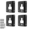 BIHEE Tie Down Anchors Plates 4 Pack Truck Bed Cargo