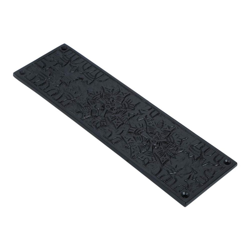A29 Push Plate with Black Powder Coat Finish Heavy Duty
