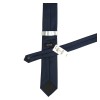 ALFANI Mens Tie Navy Blue Solid Geometric 2.75 Slim Narrow