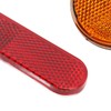 Bicycle Round Reflectors Improved Visibility Universal Fit License Plate Reflector