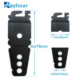 (Upgraded) 2 Pack 8269145 Dishwasher Mounting Bracket Black Replacement with Screws Compatible with Whirlpool & KitchenAid Dishwashers, Replaces Wp8269145, Ap3039168, Ps393134