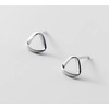 925 Silver, 925 Silver, Hypoallergenic Earrings, Cool Triangle, Triangle, Small,