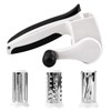 Cheese Grater Hand Crank, 3 Stainless Steel Drums ABS Cheese