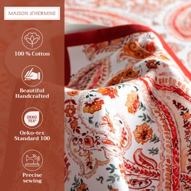 Maison d' Hermine Orient 100% Cotton Soft and Comfortable Set of 4 Napkins Perfect for Family Dinners Weddings Cocktail Kitchen (20"x20")