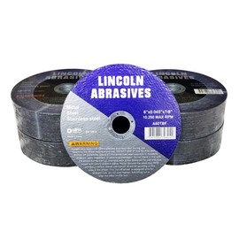 100 Pc 6"x.045"x7/8" Cut-Off Wheels Lincoln Abrasives Metal & Stainless Steel