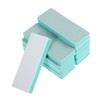 Mipcase 10pcs Dual Side Nail Buffer Blocks Green White Sanding