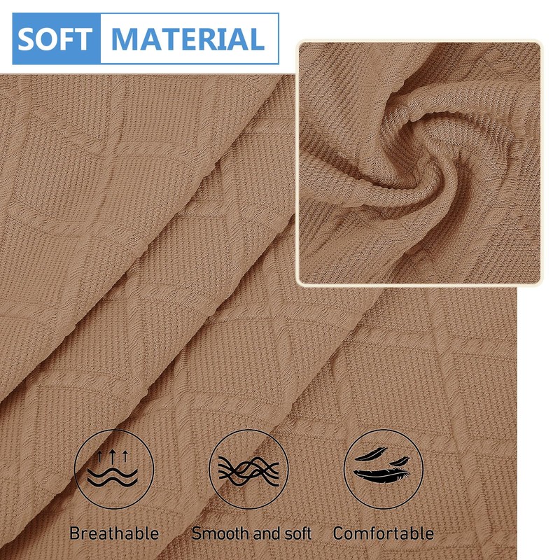 hyha - Fundas de cojín de jacquard para sofá, fundas