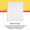 School Smart Skip-A-Line Ruled Composition Book, Grade 2, Blue, 100