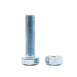 DOJA INDUSTRIAL Hex Screws and Nuts Set, 8 x 40 mm, Pack of 30, Full Thread Hex Screws and Nuts, Thread Screws, Machine Screws, Screw Set, Screw Assortment