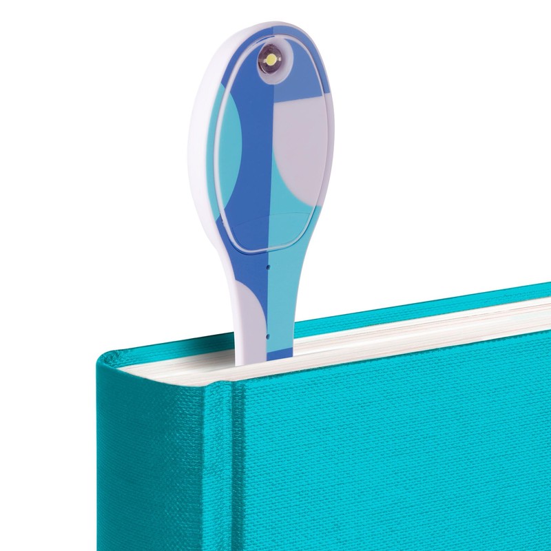 Gifts for Readers & Writers Bookmark Reading Light Blue Blocks