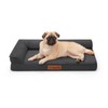 Rainmr Microsuede Dog Bed for Small & Medium Dogs -