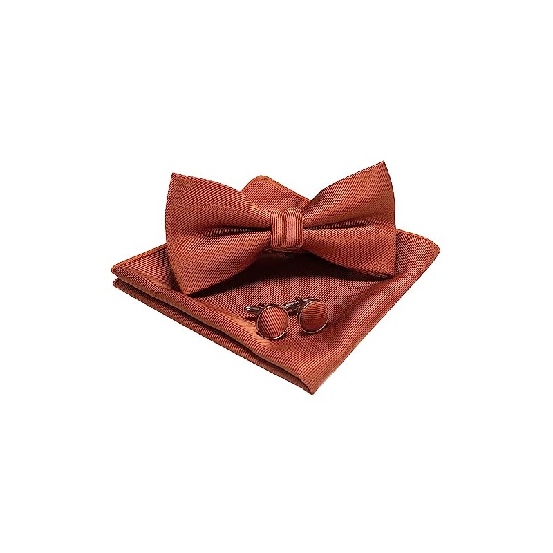 Jemygins Set for Men - Includes Plain Bow Tie, Men’s