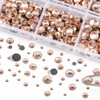 6736pcs Hotfix Rhinestones Flatback,Light Peach Rhinestones for Crafts Clothes Mixed