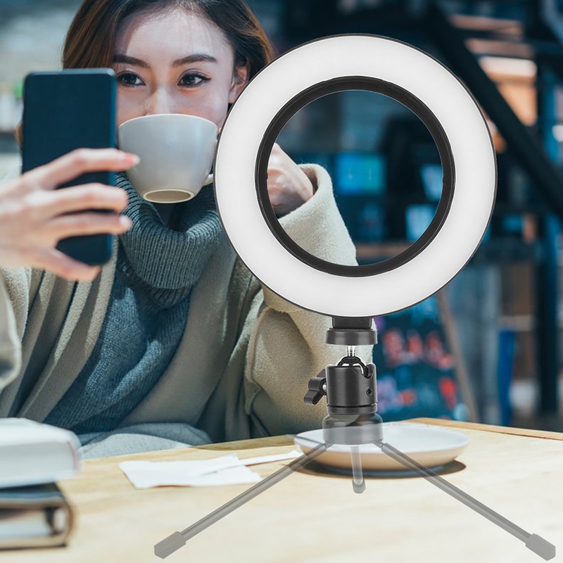 6inch Photography Dimmable LED Video Live Studio Camera Ring Light
