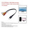Gadpiparty 1Pair Male to Female Av Cable Set High Speed