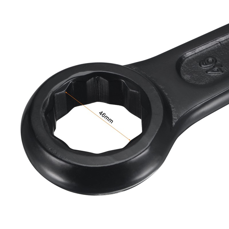 uxcell 46mm Box End Striking Ring Wrench, High Tensile Steel