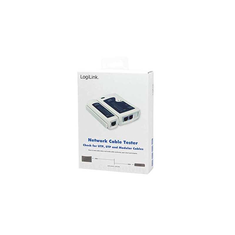 Logilink WZ0010 Cable Tester with Remote Unit for RJ11. RJ12