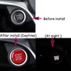 Red ABS Car Engine Start Stop Switch Button Cover Trim