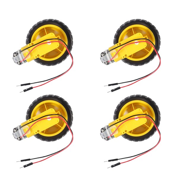 AEDIKO 4 Sets TT Motor DC 3-6V Gearbox Motor Dual