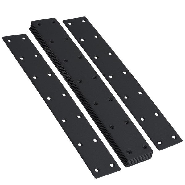 12-3/4”Long Black Flat Mending Plate with 14 Counter Sunk Screw