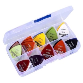 Plectrums for Guitar, Pack of 40 Picks in Set Guitar Picks for Acoustic Guitar Electric Bass Guitar Ukulele Bas 0.58 mm 0.71 mm 0.81 mm 0.96 mm 1.2 mm 1.5 mm