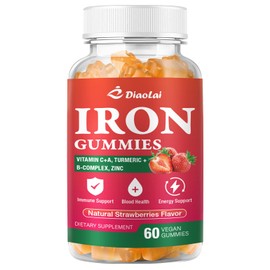 1000MG Iron Supplement Gummies for Women & Men