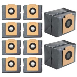 10 Pack Dust Bags Compatible with Eufy* X8 Pro & X10 Pro Omni Robot Vacuums,2.5L Large Capacity,4-Layer Tear-Resistant Construction for Eufy* Clean X8 Pro Dust Bag