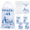 Honoson 100 Pcs 8 lb Plastic Ice Storage Bag with