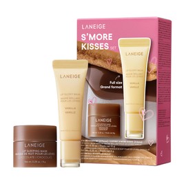 LANEIGE S’more Kisses Set: Hydrating Chocolate Lip Sleeping Mask & Vanilla Lip Glowy Balm