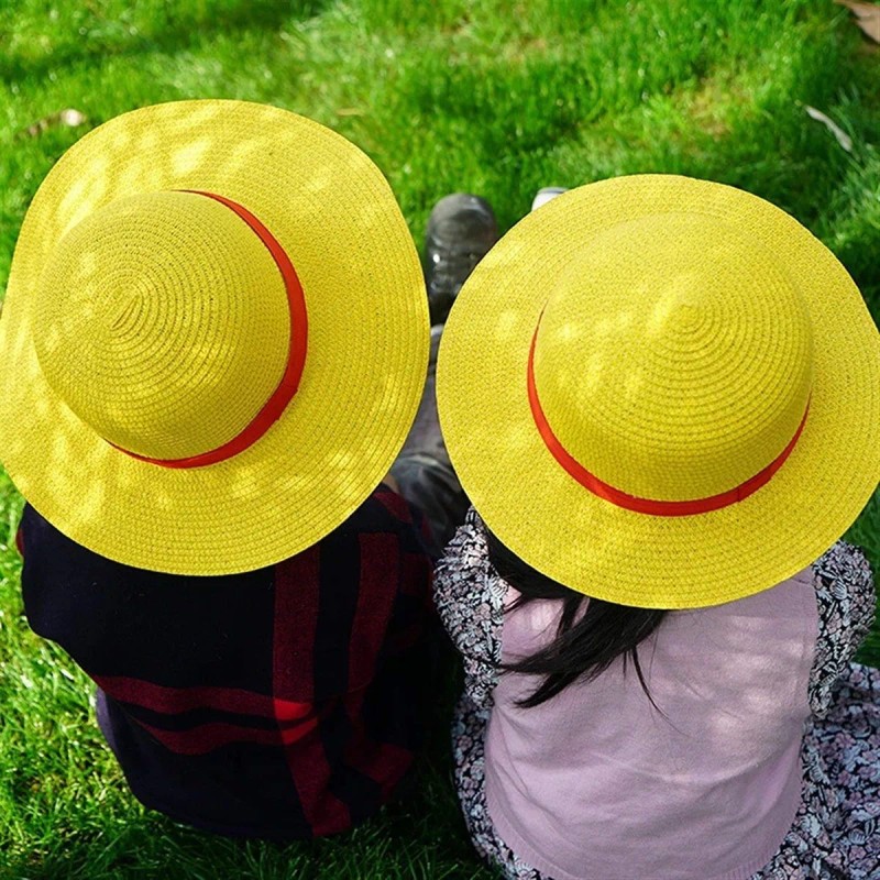 Shuang.W One Piece Luffy Straw Hat Anime Dress Up Gorra