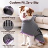 HezzLuv Microfibre Dog Bathrobe Towel Wrap Super Absorbent Dog Drying