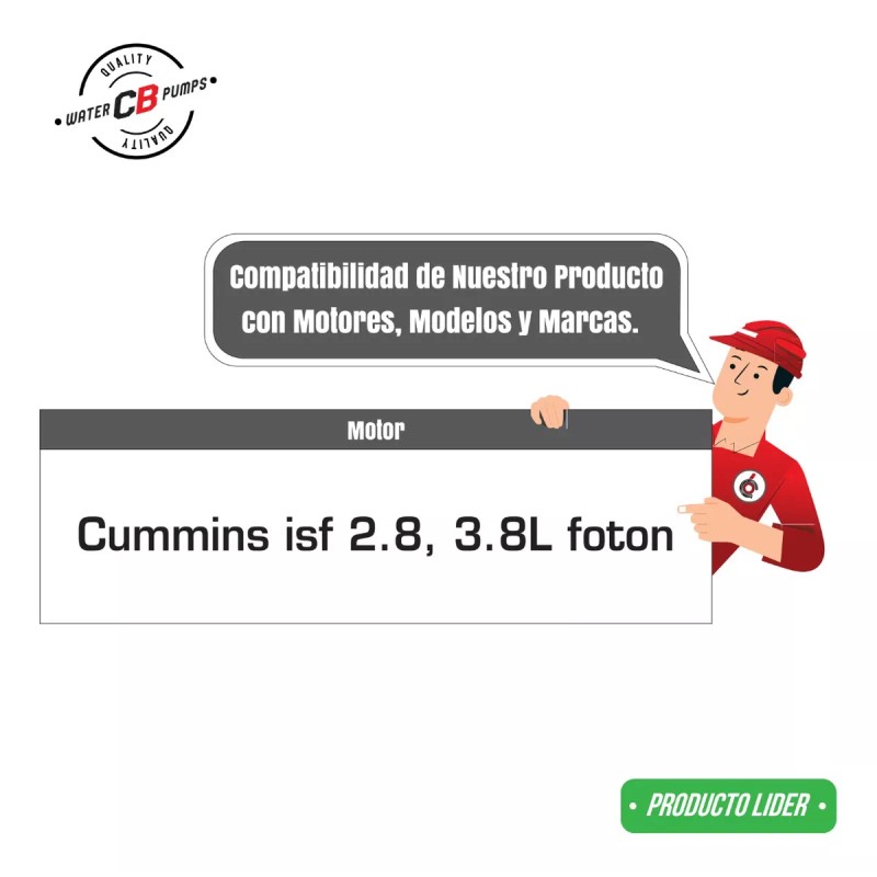 CDB Bomba De Agua Cummins Isf2.8 Foton