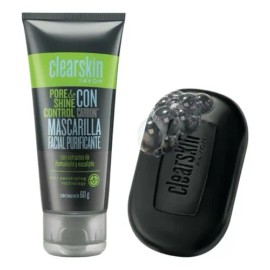 Avon - Clearskin Set De Jabon + Mascarilla Con Carbon