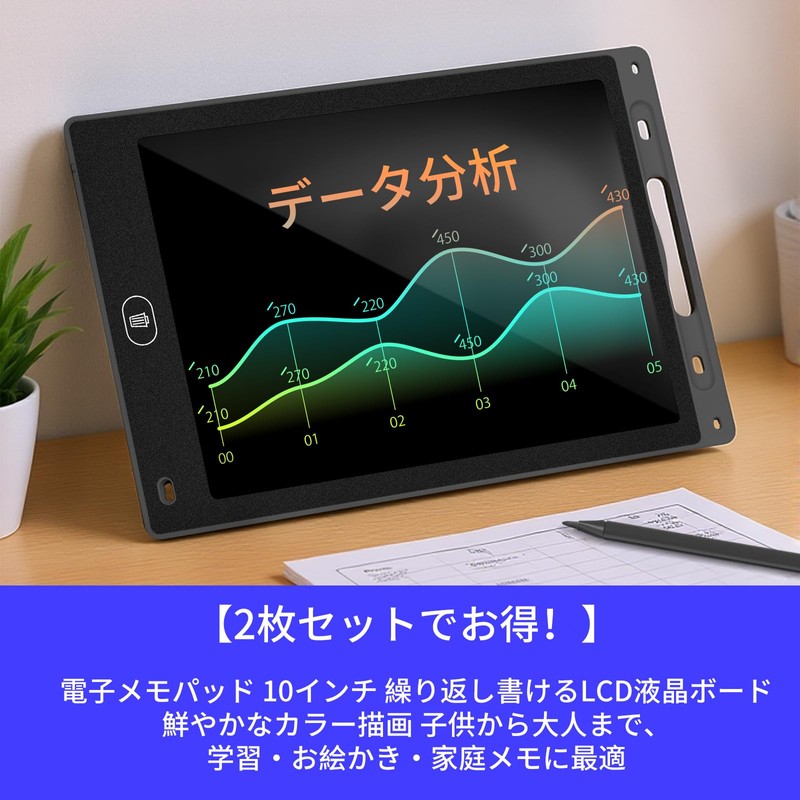 KTEBO 2 Pack LCD Writing Tablet 8.5", Age 2-4 5-7