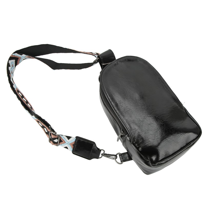 PU Leather Sling Bag Single Strap Shoulder Bag for Outdoor